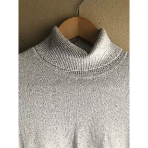 Chicos Women Turtleneck Shimmer Glitter Sweater Size 1 - Picture 2 of 8